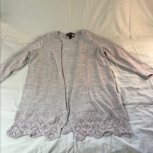 Antthony Original Long Gray Knit Cardigan Sweater